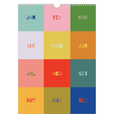 Calendário A3 — Divertido e colorido [capa]