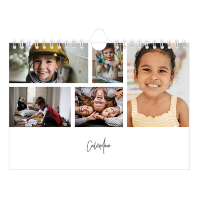 Calendário A5 horizontal — Arranjos fotográficos [capa]