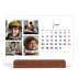 Calendário de mesa com suporte em madeira - horizontal  — Arranjos fotográficos [Janeiro]
