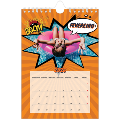 Calendário A5 — Banda desenhada [Fevereiro]