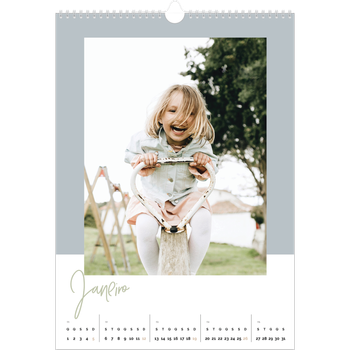 Calendário fotográfico A3 — Molduras de terra