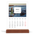 Calendário de mesa com suporte em madeira - vertical  — A história completa [Março]