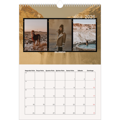 Calendário A3 — Aventura e desejo de viajar [capa]