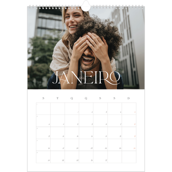 Calendário fotográfico A3 — Maior que a vida
