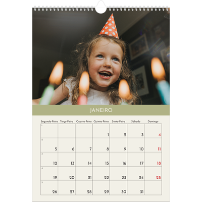 Calendário A3 — Capítulos pastel [Janeiro]