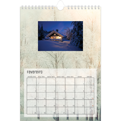 Calendário fotográfico A4 — Regresso à natureza [Fevereiro]