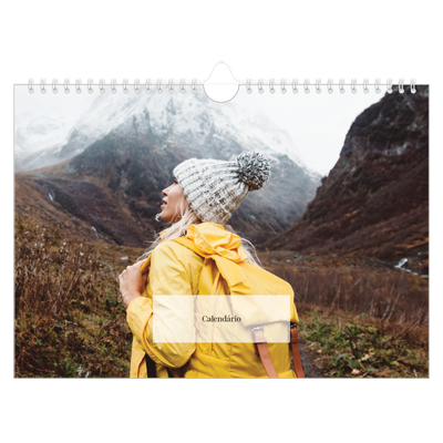 Calendário A4 horizontal — Calendário clássico [capa]