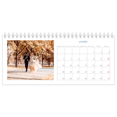 Calendários de mesa — Clássico cobalto [Janeiro]