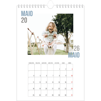 Calendário fotográfico A4 — Tipo de casal [capa]