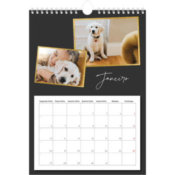 Calendário fotográfico A4 — Tantas recordações