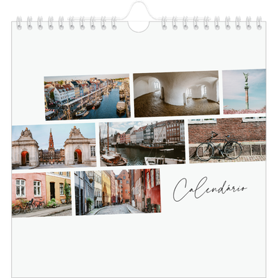 Calendário quadrado — Férias na cidade [capa]