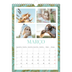 Calendário fotográfico A4 — Papéis de parede florais [Março]
