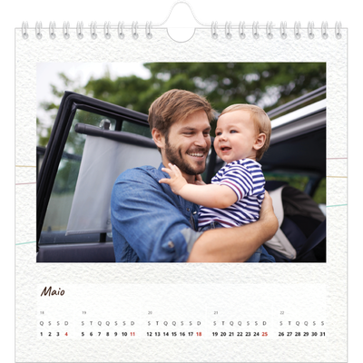 Calendário quadrado — Embrulho floral [capa]