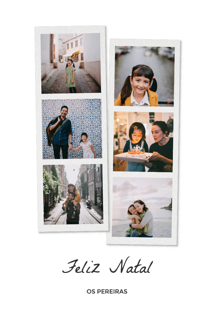 Cartões — Tira de fotos alegre