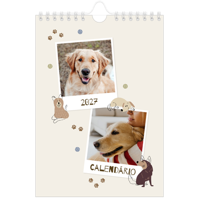 Calendário A5 — Cãozinho brincalhão [capa]