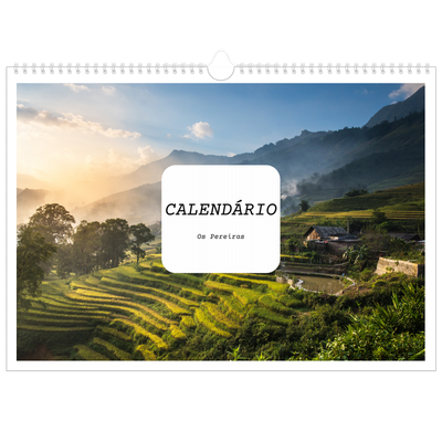Calendário A3 Horizontal — A história completa [capa]