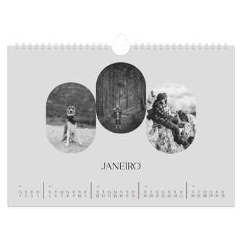 Calendário de Fotografias A4 Paisagem — A estrada aberta