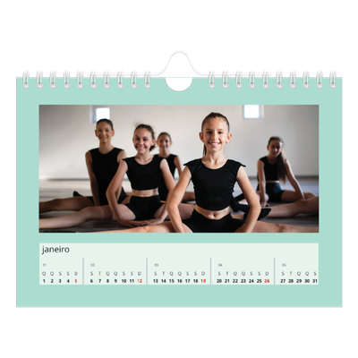 Calendário A5 horizontal — Neo Scandi [Janeiro]