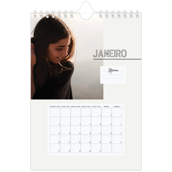 Calendário A5 — Nota para si próprio