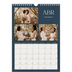 Calendário fotográfico A4 — Ardósia e serifas [Abril]