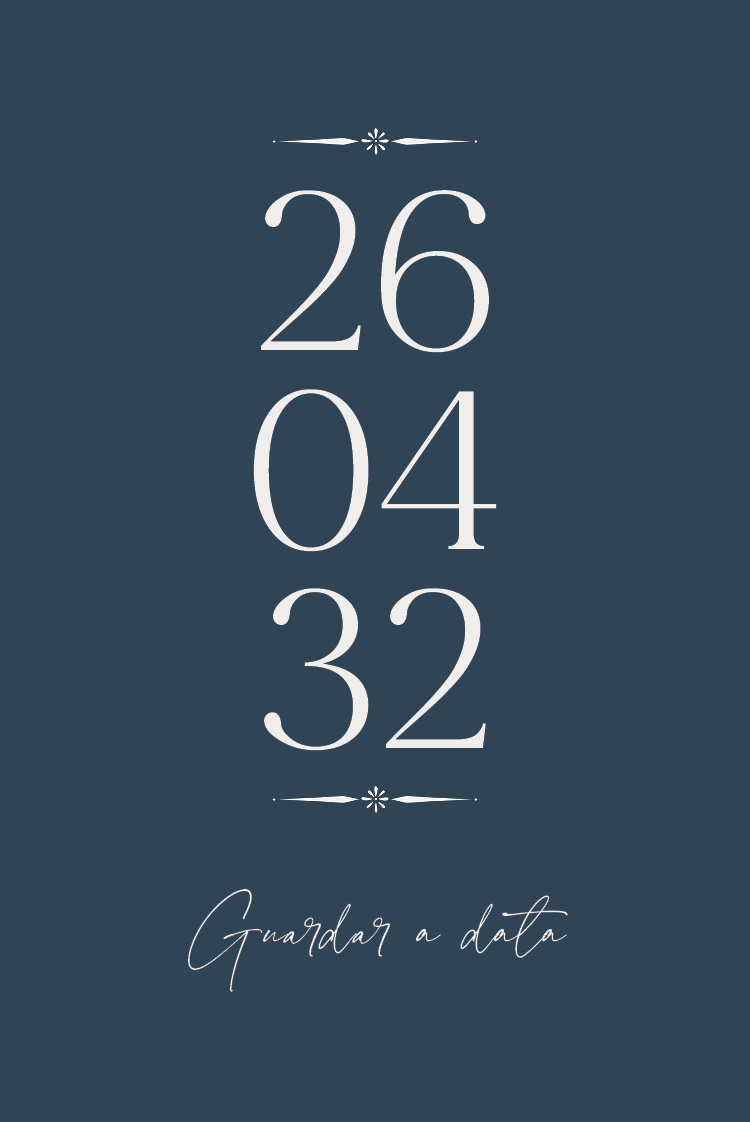 Save the date — Ardosia e serifas