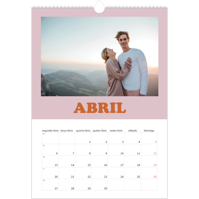 Calendário A3 — Molduras retro [Abril]