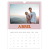 Calendário A3 — Molduras retro [Abril]