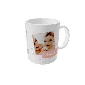 Canecas personalizadas — O meu primeiro ano - cor-de-rosa