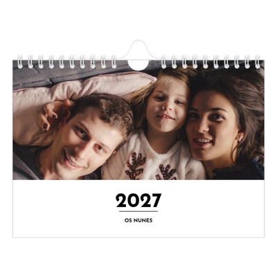 Calendário A5 horizontal — Destaque da letra [capa]