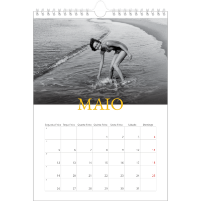 Calendário fotográfico A4 — Estilo Heritage [capa]