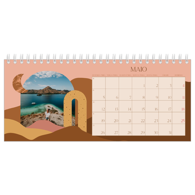 Calendários de mesa — Montanhas neutras [capa]