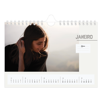 Calendário de Fotografias A5 Paisagem — Nota para si próprio