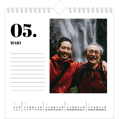 Calendário quadrado — Serif e momentos [capa]