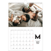 Calendário fotográfico A4 — Destaque da letra [capa]