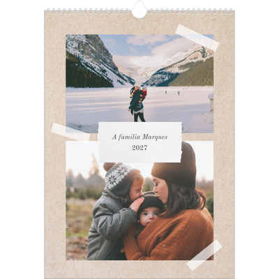Agenda familiar A3 — Planificador artesanal - Familia de 5 [capa]