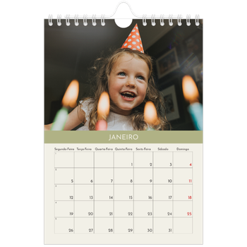 Calendário A5 — Capítulos pastel