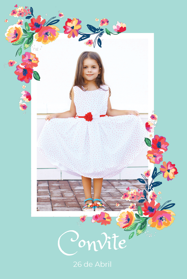 Convites — Flores bonitas