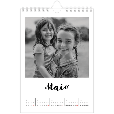 Calendário A5 — Escrito à mão [capa]