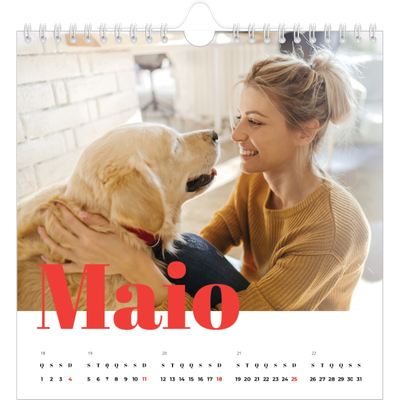 Calendário quadrado — Um ano audacioso [capa]