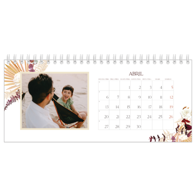 Calendários de mesa — Boho [Abril]