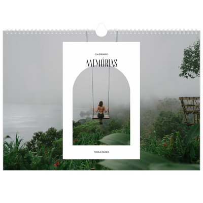 Calendário A3 Horizontal — O arco aberto [capa]