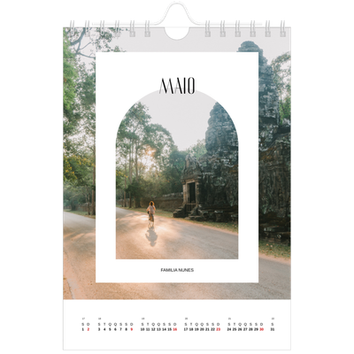 Calendário A5 — O arco aberto [Maio]