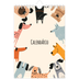 Calendário A5 — Patas de cão e rabiscos [capa]