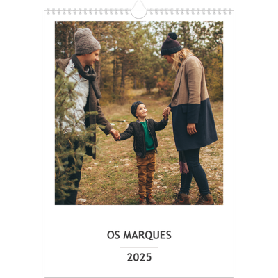 Agenda familiar A3 — Planeador simples - Familia de 3 [capa]