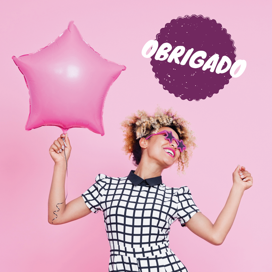 Cartões de agradecimento — Frases de festa