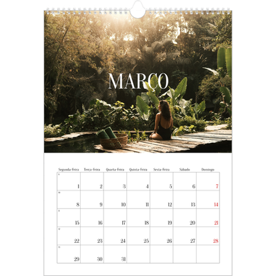 Calendário A3 — Escapadinha infinita [Março]