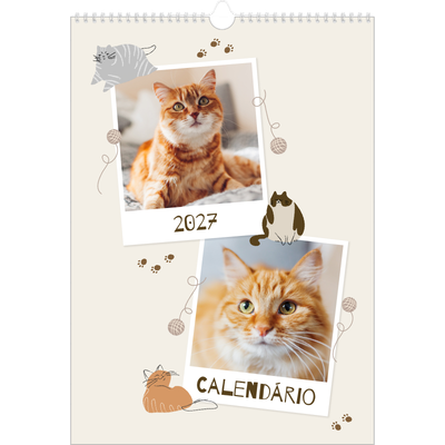 Calendário A3 — Gatinho brincalhão [capa]