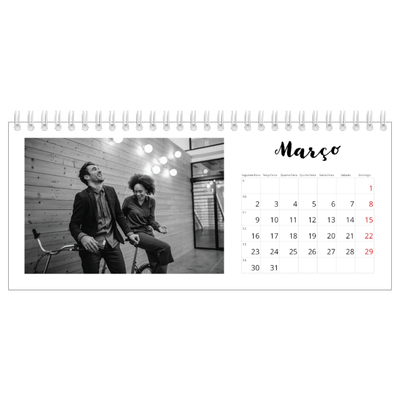 Calendários de mesa — Escrito à mão [Março]