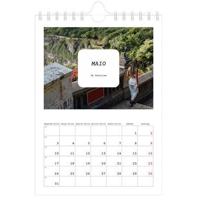 Calendário A5 — A história completa [Maio]