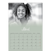 Calendário fotográfico A4 — Verde enevoado [Abril]